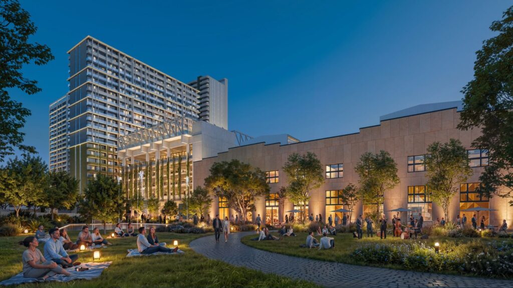 A new downtown in Tbilisi. The project is being built with the “city within a city” concept – at Grand Avenue,